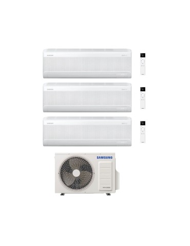 Samsung Climatizzatore Trial Split Windfree Elite S2 9+9+12 BTU con AJ068TXJ3KG/EU Inverter R-32 Wi-Fi Classe A++