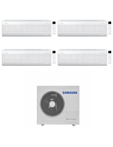 Samsung Climatizzatore Quadri Split Windfree Avant S2 7+7+7+24 BTU con AJ100TXJ5KG/EU Inverter R-32 Wi-Fi Classe A++