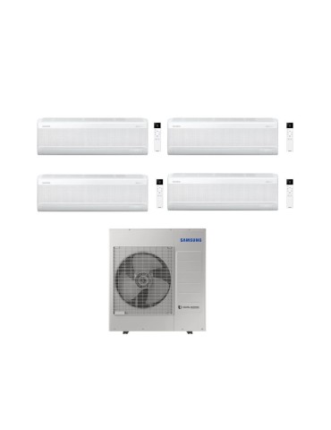 Samsung Climatizzatore Quadri Split Windfree Elite S2 9+9+9+12 BTU con AJ100TXJ5KG/EU Inverter R-32 Wi-Fi Classe A++