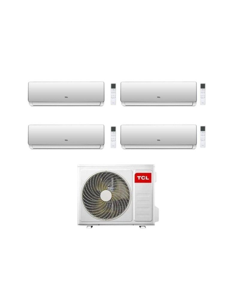 TCL Climatizzatore Condizionatore Inverter Quadri Split Elite F2 serie SN F2S0 9+9+9+12 con MT4250 Wi-Fi R-32 Classe A++