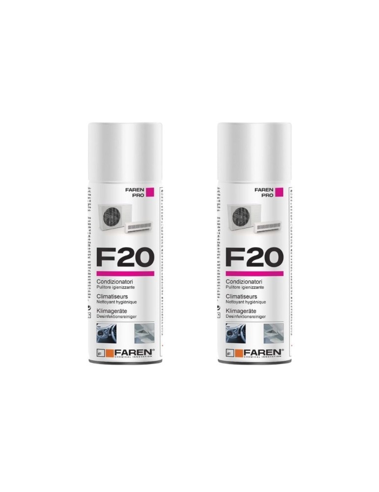 Farmicol Faren F20 Spray Igienizzante per Climatizzatori e Auto 400ml - 2pz