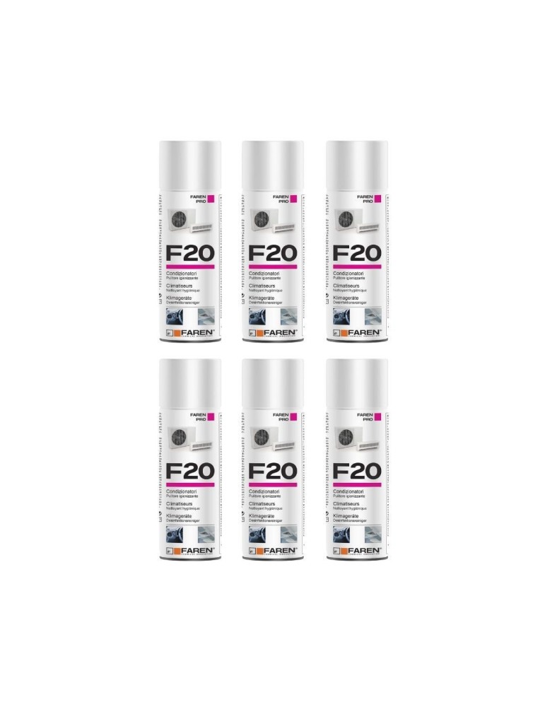 Farmicol Faren F20 Spray Igienizzante per Climatizzatori e Auto 400ml - 6pz
