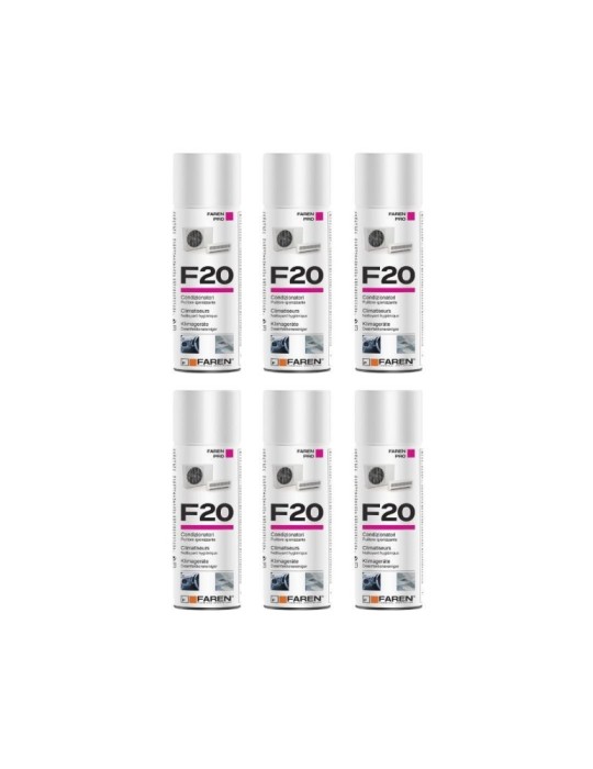 Farmicol Faren F20 Spray Igienizzante per Climatizzatori e Auto 400ml - 6pz