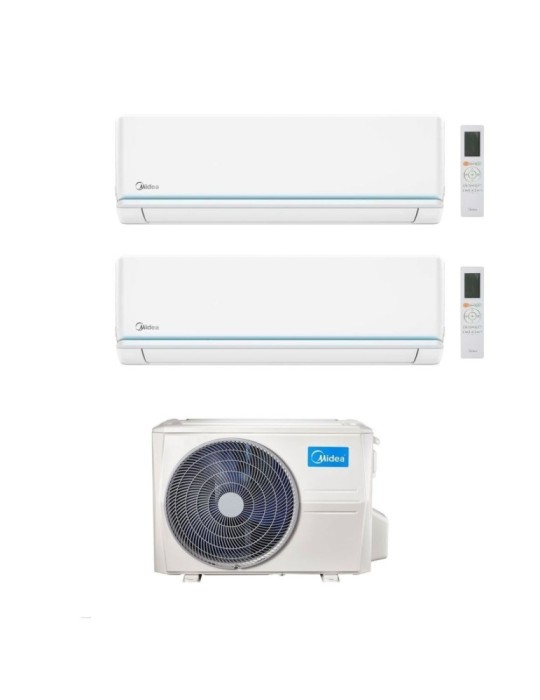 Midea Climatizzatore Dual Split serie Evolution 9+18 con M4O-36FN8-Q Inverter R 32 Wi-Fi Classe A++
