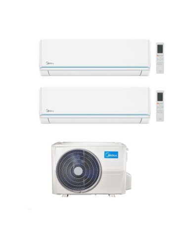 Midea Climatizzatore Dual Split serie Evolution 9+18 con M5OE-42HFN8-Q Inverter R 32 Wi-Fi Classe A++