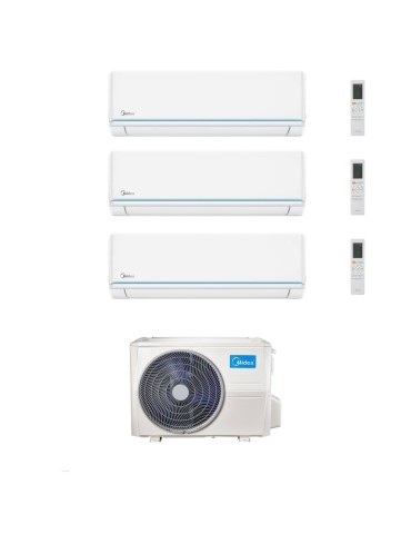 Midea Climatizzatore Trial Split serie Evolution 9+12+18 con M5OE-42HFN8-Q Inverter R 32 Wi-Fi Classe A++