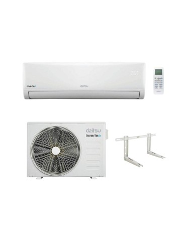 Daitsu Condizionatore Climatizzatore Monosplit DR 9000 btu DS-9KIDR(W) Air Inverter R-32 Wi-Fi optional Classe A++ con Staffa