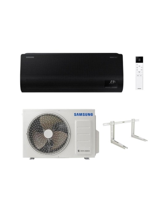 Samsung Climatizzatore Monosplit Windfree Black 9000 BTU AR70F09C1ABNEU Inverter R-32 Wi-Fi Classe A+++ con Staffa