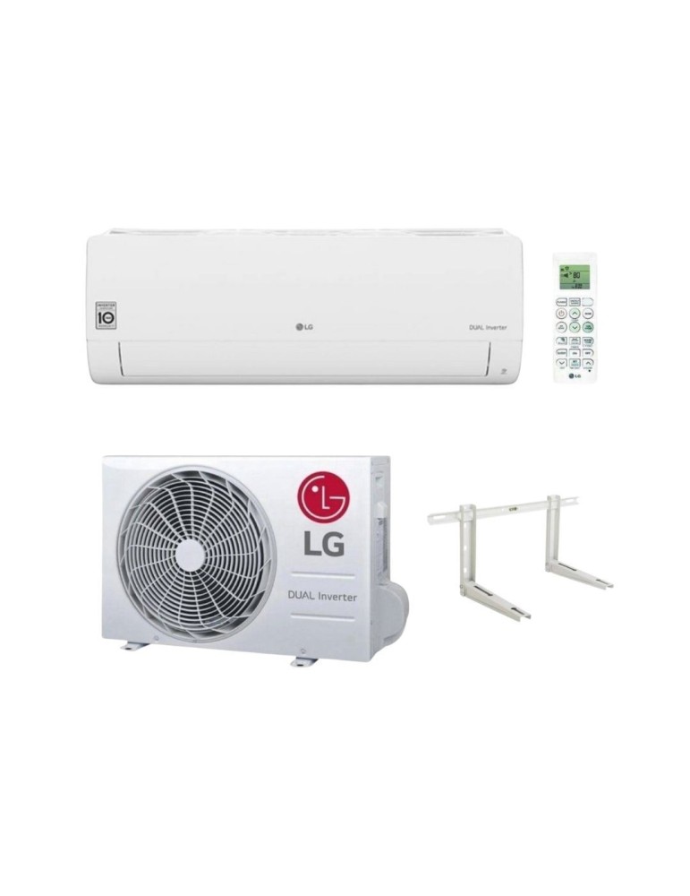 LG Climatizzatore Monosplit DUALCOOL Libero Smart 12000 btu S12ET.NSJS Inverter R-32 Wi-Fi Classe A++ New con Staffa