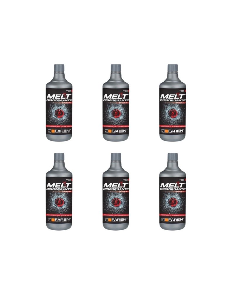 Disgorgante Acido Disotturante Liquido Faren Melt 0,75 ml Sturalavello WC - 6pz.