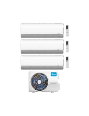 Midea Climatizzatore Trial Split serie BreezeleSS+ 12+12+12 con M4O-36FN8-Q Inverter R 32 Wi-Fi Classe A++