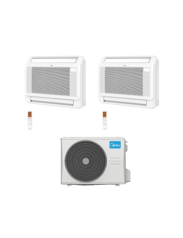 Midea Climatizzatore Console Dual Split MFA2U 18+18 con M4OE-28HFN8-Q Inverter R 32 Wi-Fi Optional Classe A++