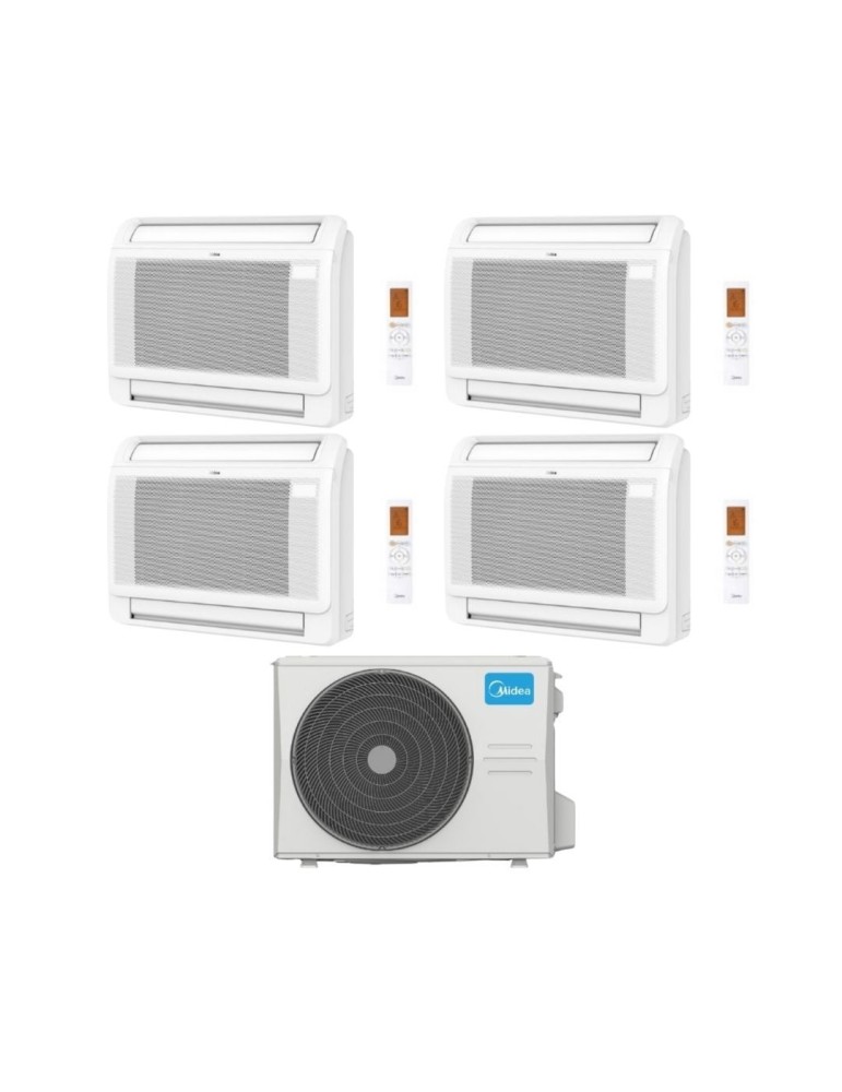 Midea Climatizzatore Console Quadri Split MFA2U 9+9+12+18 con M4O-36FN8-Q Inverter R 32 Wi-Fi Optional Classe A++