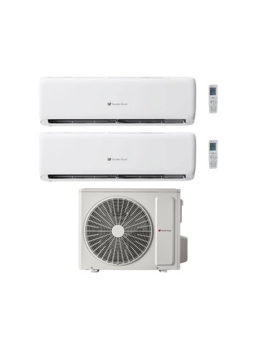 Hermann Saunier Duval Climatizzatore Dual Split VivAir Lite 9+18 Btu con SDH1-070MNA3O Inverter R-32 WiFi Classe A