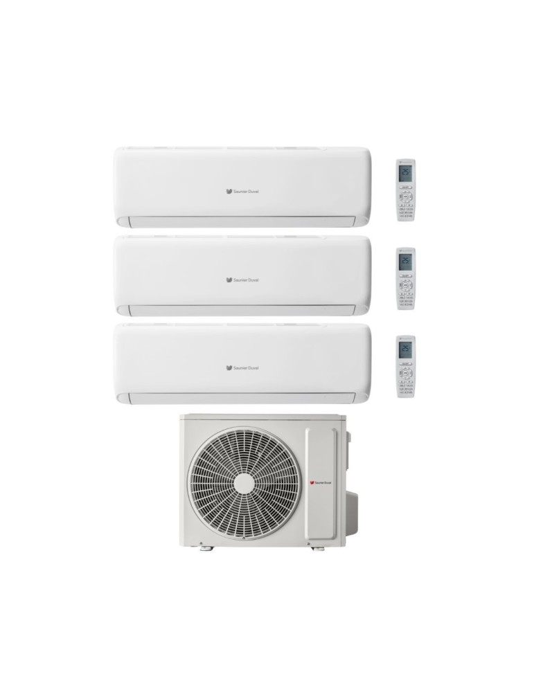 Hermann Saunier Duval Climatizzatore Trial Split VivAir Lite 9+9+12 Btu con SDH1-070MNA3O Inverter R-32 WiFi Classe A