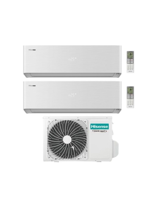 Hisense Climatizzatore Energy Pro X Dual Split 9+12 con 3AMW52U4RJC Inverter Wi-Fi R-32 Classe A++
