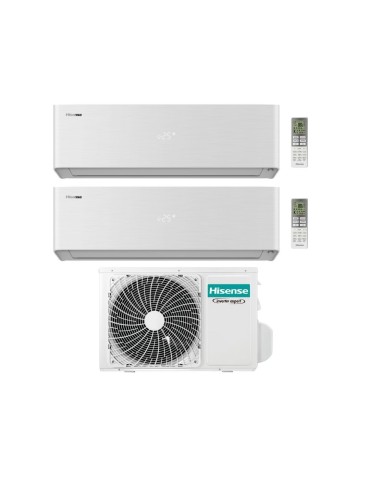 Hisense Climatizzatore Energy Pro X Dual Split 12+18 con 3AMW62U4RJC Inverter Wi-Fi R-32 Classe A++