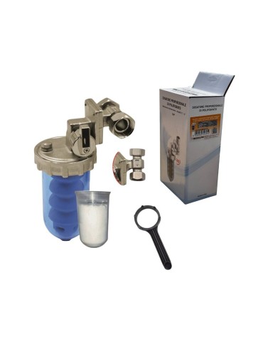 Megaclima Dosatore Proporzionale di Polifosfati Attacchi 1/2"-1/2" Rotabile + By Pass + Chiave + Prima Carica