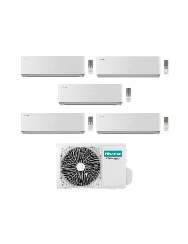 Hisense Climatizzatore Energy Pro X Penta Split 9+9+9+9+12 con 5AMW105U4RQC Inverter Wi-Fi R-32 Classe A++