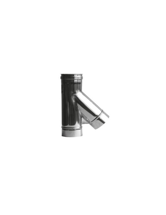 Tuyau Braga en acier inoxydable à simple paroi à 45° Ø 150 mm