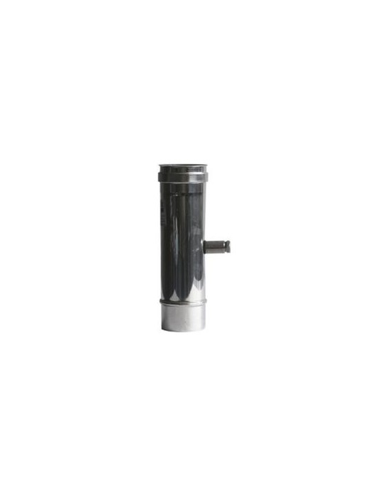 Tuyau de fumée simple paroi en acier inoxydable Ø 130 mm