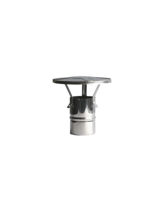 Chapeau Chinois Simple Paroi Acier Inox | Megaclima.fr