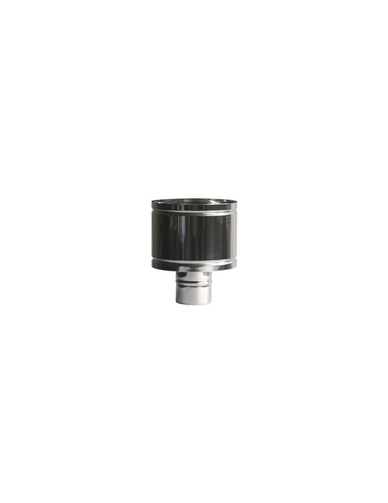 Chapeau coupe-vent en acier inoxydable à simple paroi Ø 350 mm pour cheminées et poêles