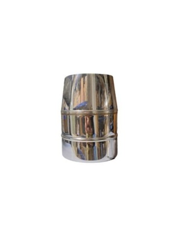 Terminal conique tronqué en acier inoxydable à simple paroi Ø 150 mm pour cheminées et poêles