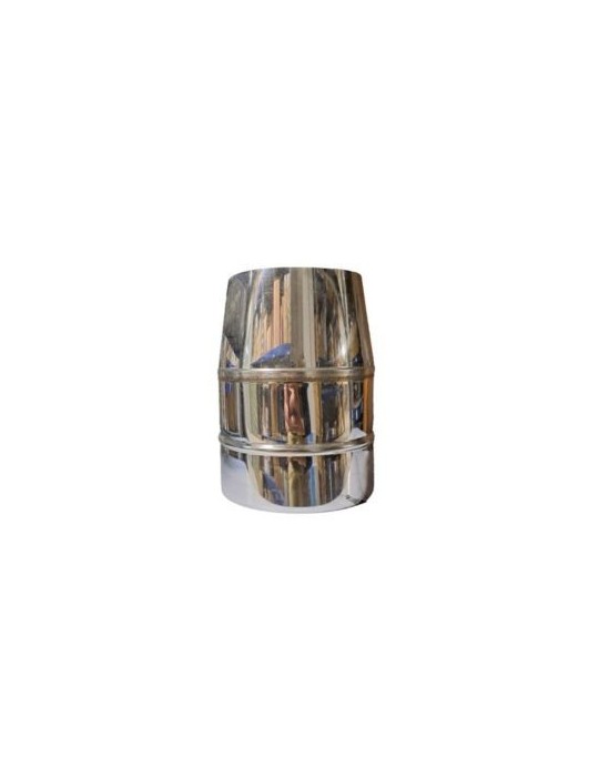 Terminal conique tronqué en acier inoxydable à simple paroi Ø 160 mm pour cheminées et poêles