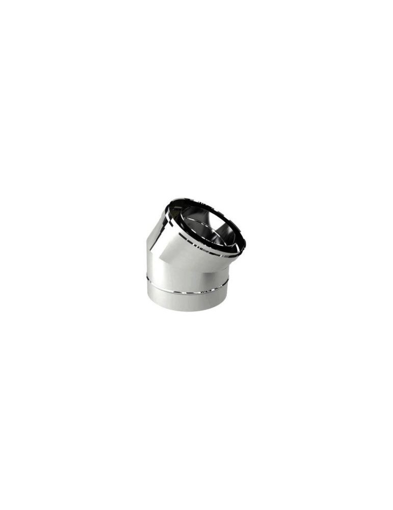 Courbe À 45° Pour Paroi Double En Acier Inoxydable Ø 350/400 mm Pour Conduits De Fumée