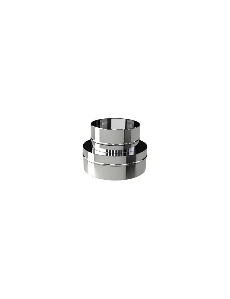 Adaptateur en Acier Inoxydable pour Cheminées Simple Paroi Ø 80 mm Double Paroi Ø 180/230 mm