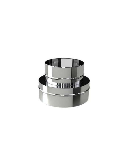 Adaptateur en Acier Inoxydable pour Cheminées Simple Paroi Ø 250mm Double Paroi Ø 250/300 mm