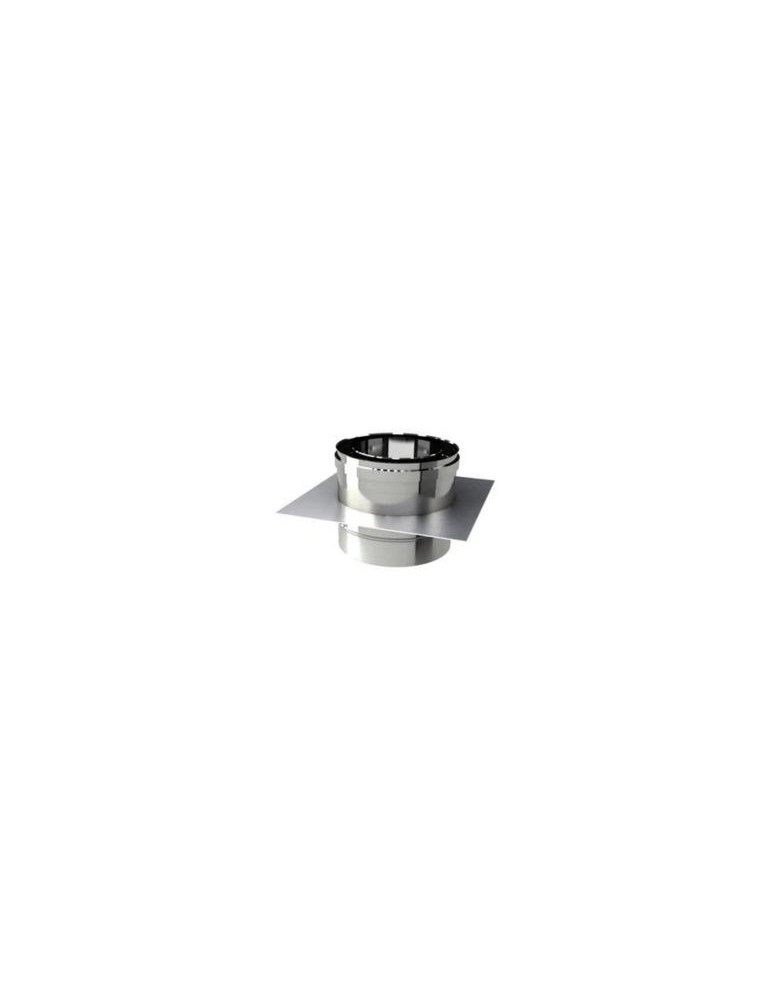Plaque Intermédiaire Double Paroi en Acier Inoxydable Ø 350/400 mm pour Cheminées