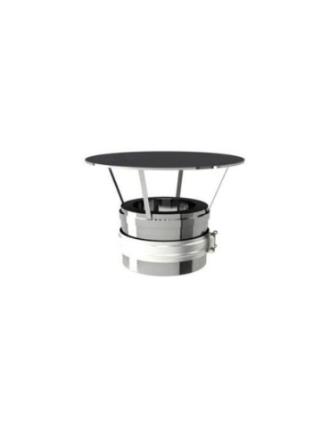 Chapeau de Cheminée Chinois à Double Paroi en Acier Inoxydable Ø 130/180 mm