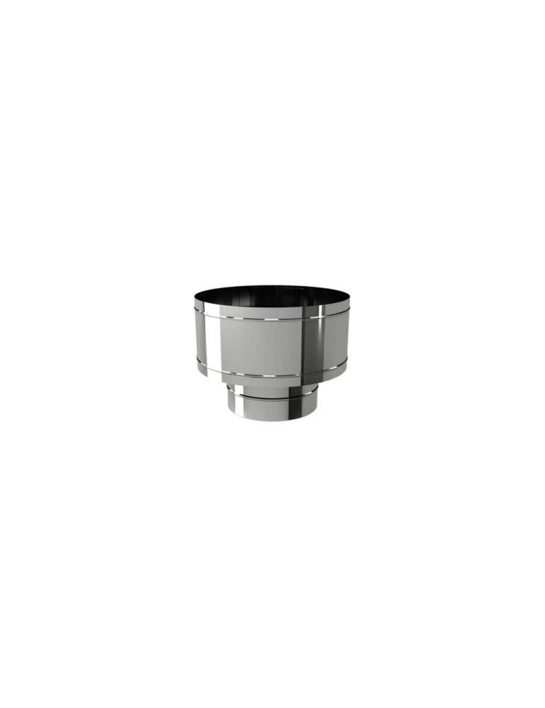 Chapeau Anti-Vent Double Paroi Acier Inox pour Conduits de Fumée | Megaclima.fr