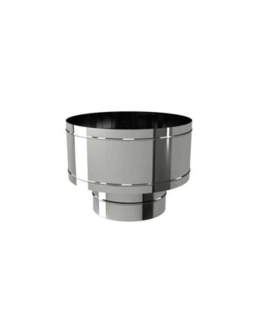 Chapeau Anti-Vent Double Paroi Acier Inox pour Conduits de Fumée | Megaclima.fr