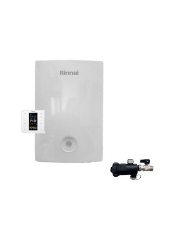 Rinnai Chaudière à Condensation Momiji 34 kW GPL avec Thermostat Wi-Fi et Kit d'Évacuation des Fumées