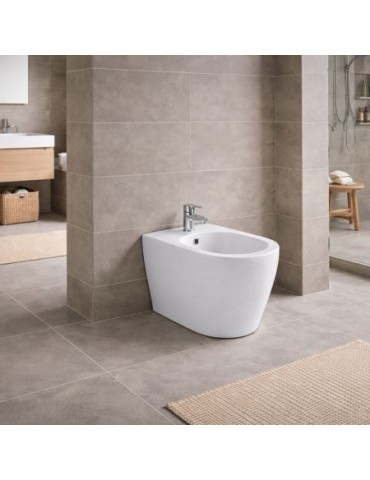 Azzurra Ceramica Bidet Au Sol Collection Comoda 54 Cm CéRamique Blanche