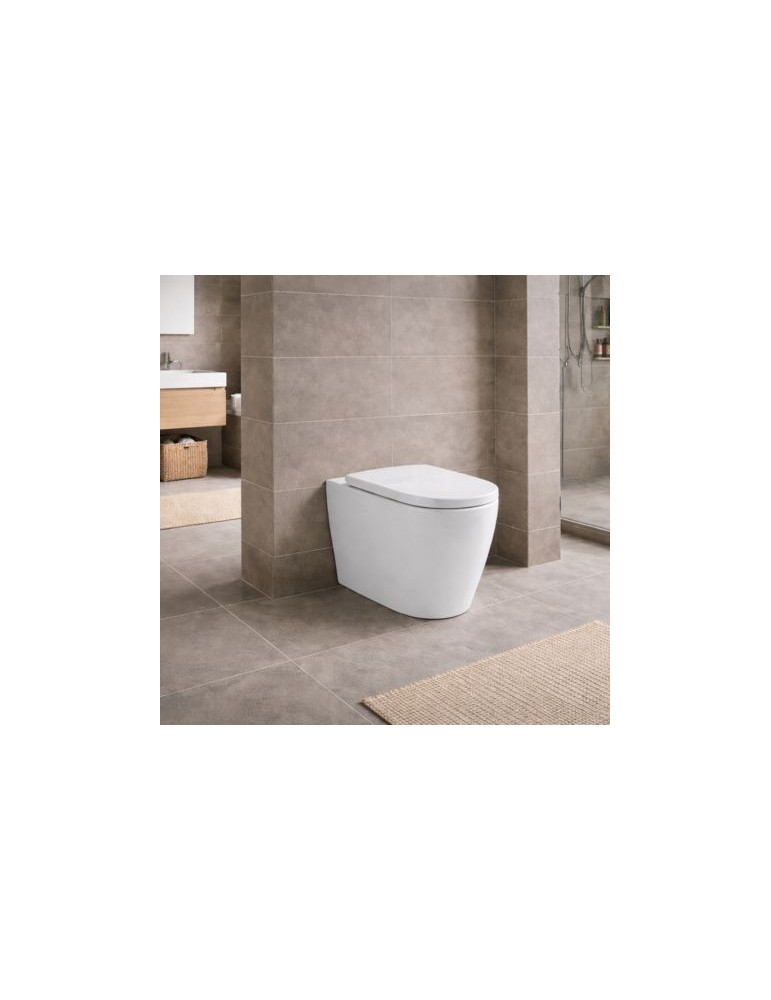 Wc Sur Pied Azzurra Easy Clean, Collection Comoda, 54 Cm, CéRamique Blanche