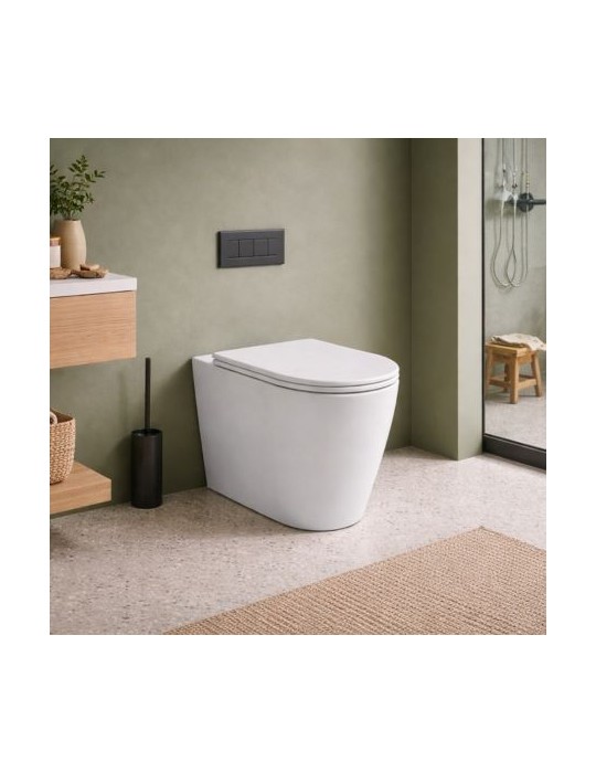 Wc Sur Pied Azzurra Ceramica Easy Clean Collection Forma 54 Cm CéRamique Blanche