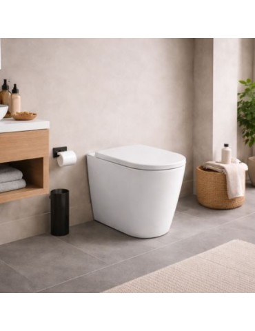 Wc Sur Pied Azzurra Ceramica Easy Clean Collection Aurea Avec Technologie Ghost, CéRamique Blanche