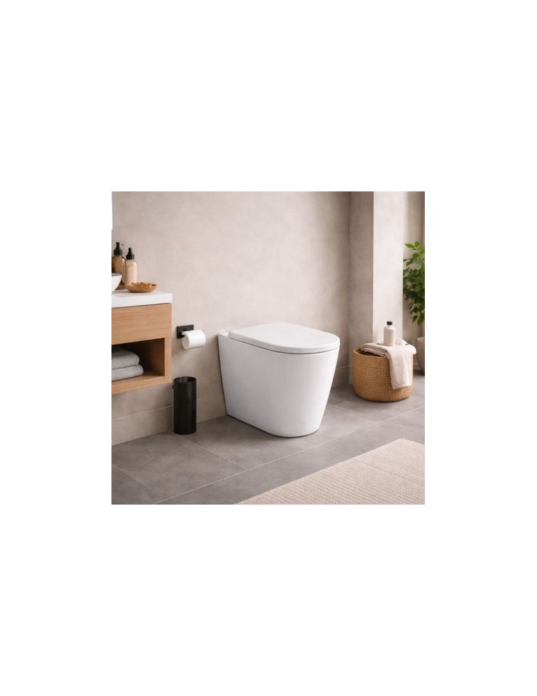 Wc Sur Pied Azzurra Ceramica Easy Clean Collection Aurea Avec Technologie Ghost, CéRamique Blanche
