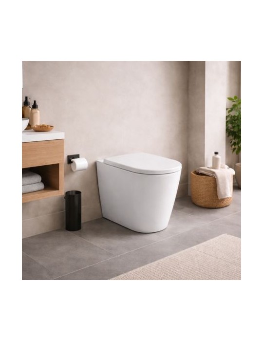 Wc Sur Pied Azzurra Ceramica Easy Clean Collection Aurea Avec Technologie Ghost, CéRamique Blanche