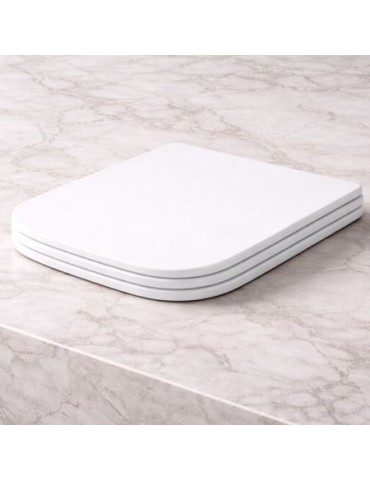 Azzurra Ceramica Abattant Wc à Fermeture Douce Collection Comoda/Nuvola MatéRiau Thermodurcissable