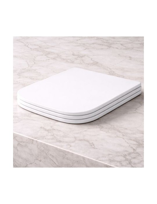 Azzurra Ceramica Abattant Wc à Fermeture Douce Collection Comoda/Nuvola MatéRiau Thermodurcissable