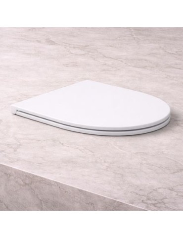 Abattant De Toilette Azzurra Ceramica à Fermeture Amortie, Collection Pratique, MatéRiau Thermodurcissable