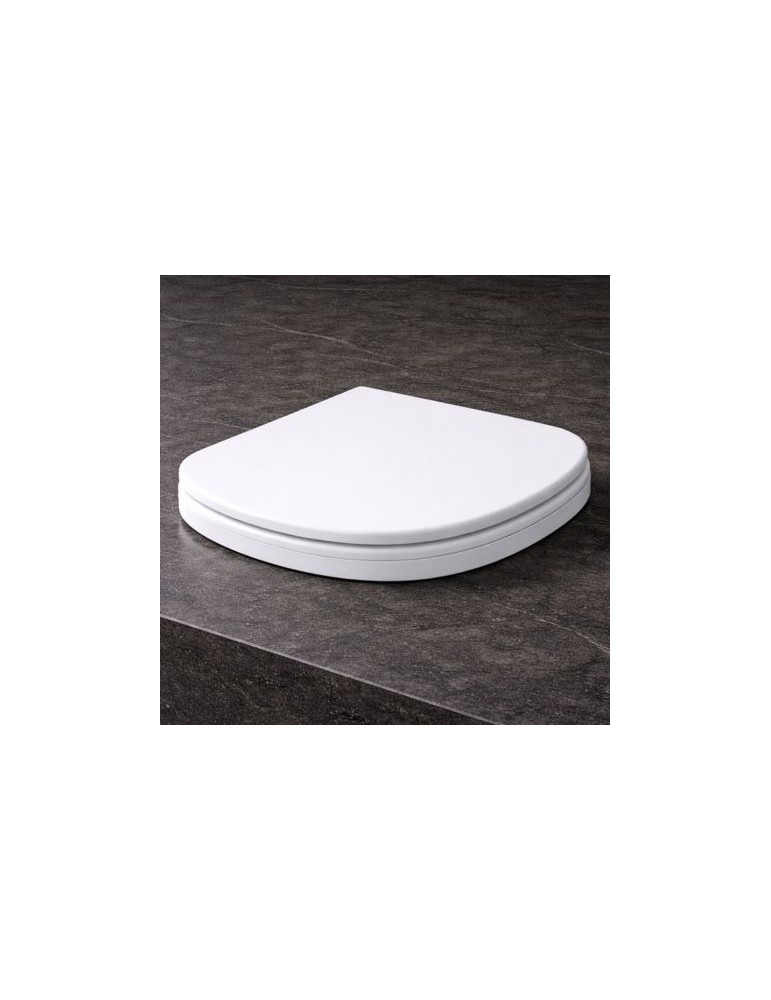 Abattant De Toilette Azzurra Ceramica Click Collection à Fermeture Amortie Et SystèMe De DéMontage Rapide