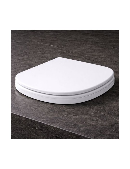 Abattant De Toilette Azzurra Ceramica Click Collection à Fermeture Amortie Et SystèMe De DéMontage Rapide