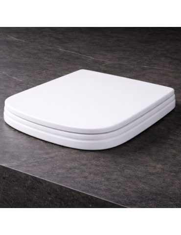 Abattant De Toilette Azzurra Ceramica Aurea Collection à Fermeture Amortie Et SystèMe De DéMontage Rapide