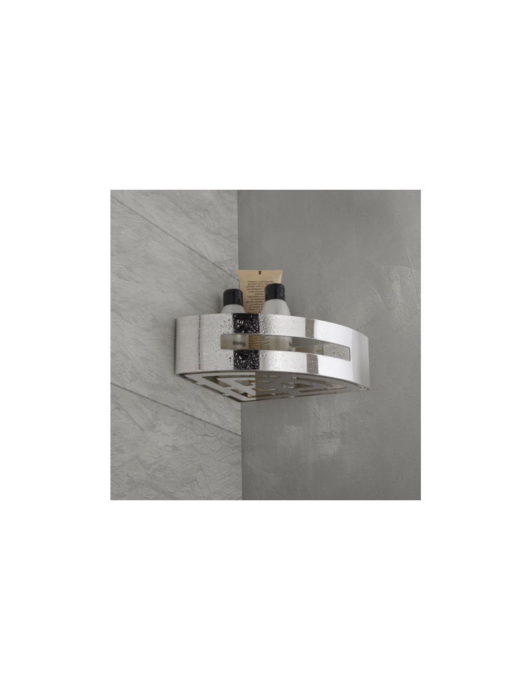 éTagèRe D'Angle De Douche Gedy En Acier Inoxydable Chromé, Gamme PoséIdon